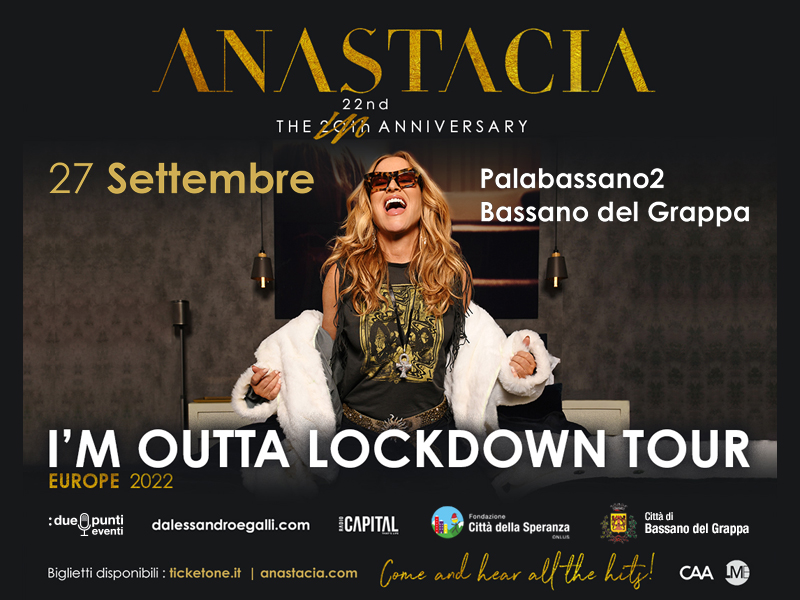 Anastacia in concerto Città della Speranza