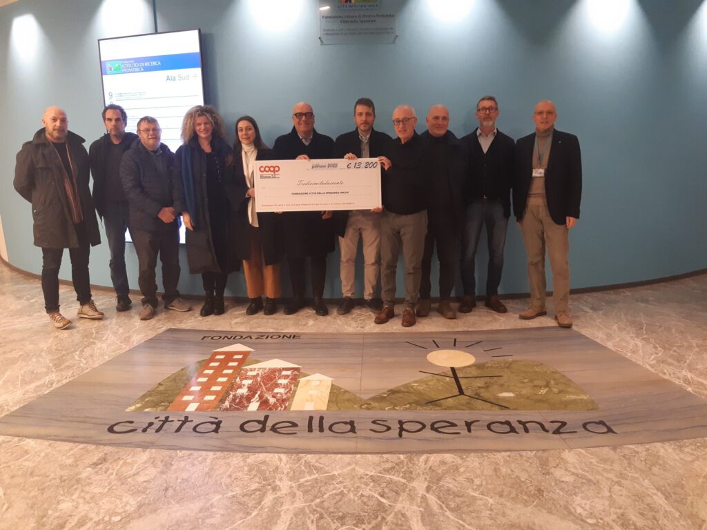 Consegna donazione Coop Alleanza 3.0 IRP Città della Speranza