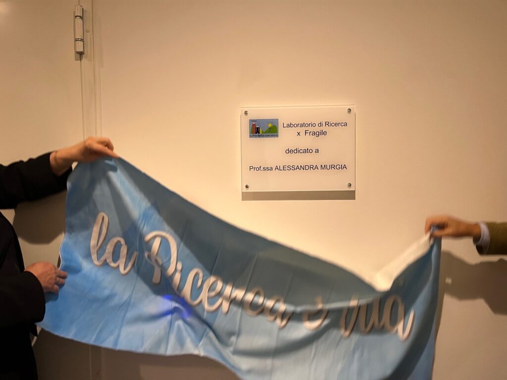 Svelamento targa dedicata alla Prof.ssa Alessandra Murgia IRP