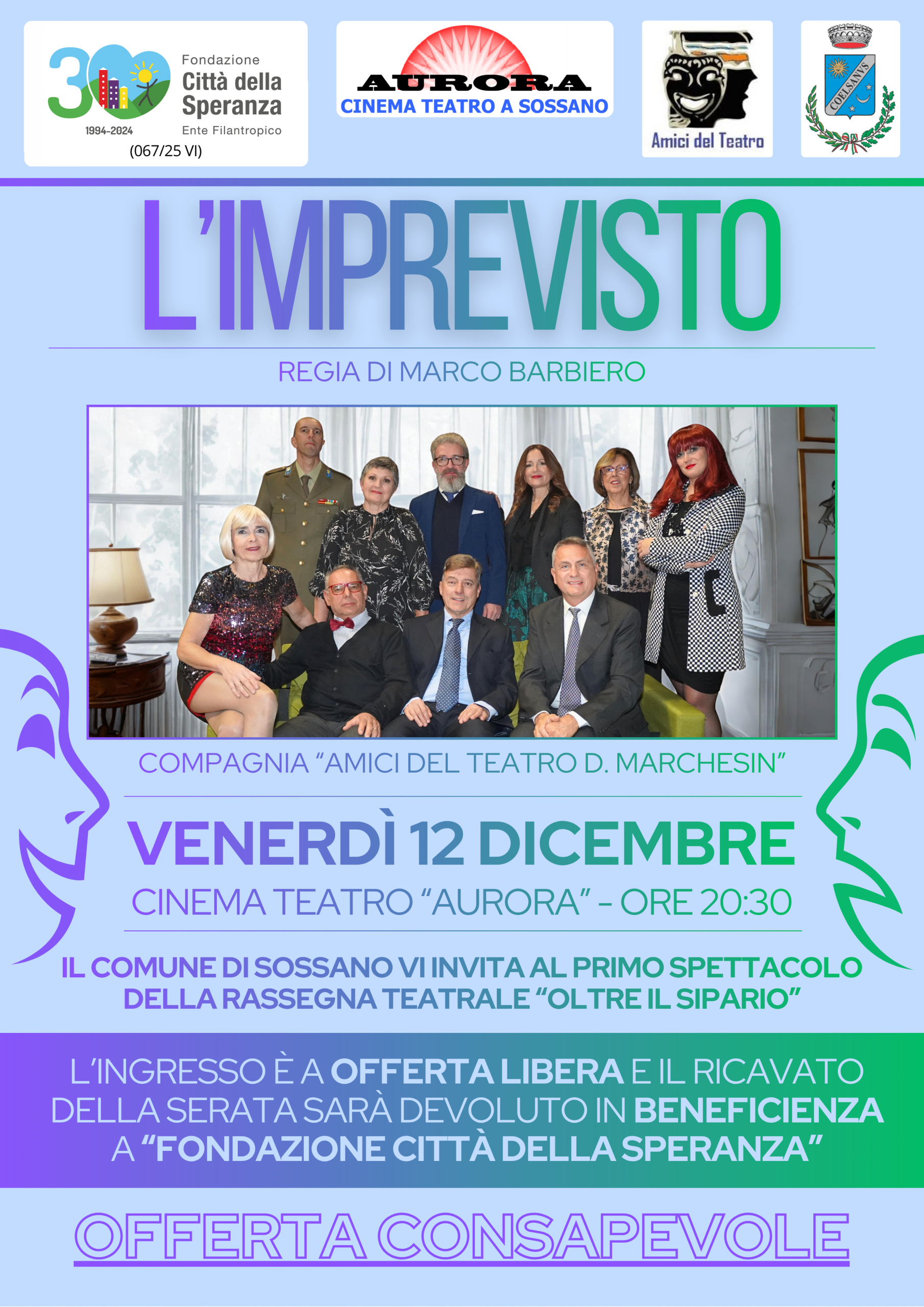 Locandina Rassegna teatrale "L'imprevisto"