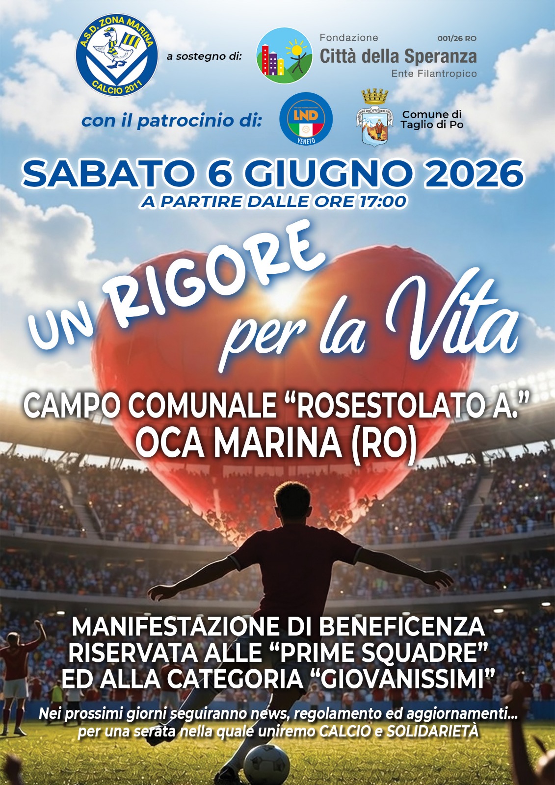 Locandina Un rigore per la vita 060626